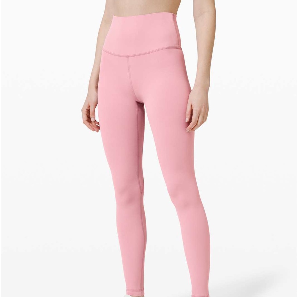 lululemon align leggings in pink taupe - size 2